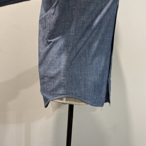 J Crew Western Denim Jean Shirt - Picture 8 of 14